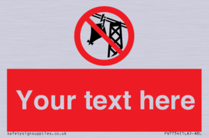 Custom prohibition do not fly kites near overhead electrical power lines